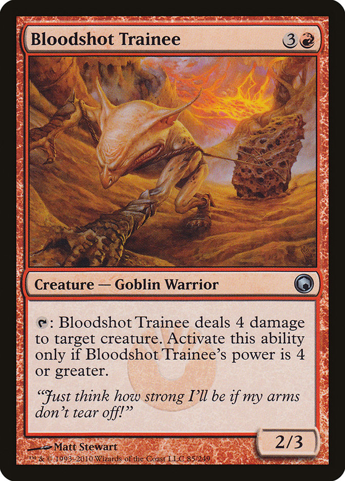 Bloodshot Trainee [Scars of Mirrodin] Foil