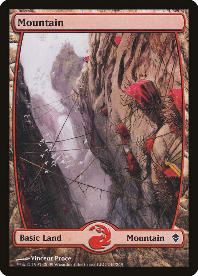 Mountain (245) [Zendikar] Foil