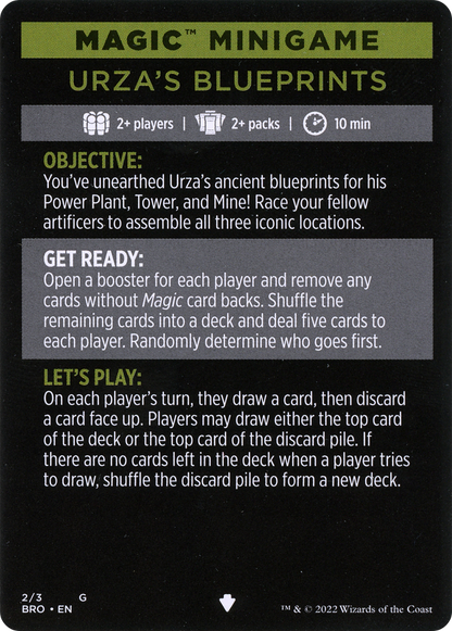 Urza's Blueprints (minigame) // Urza's Blueprints (cont'd)  [The Brothers' War Minigames] Foil