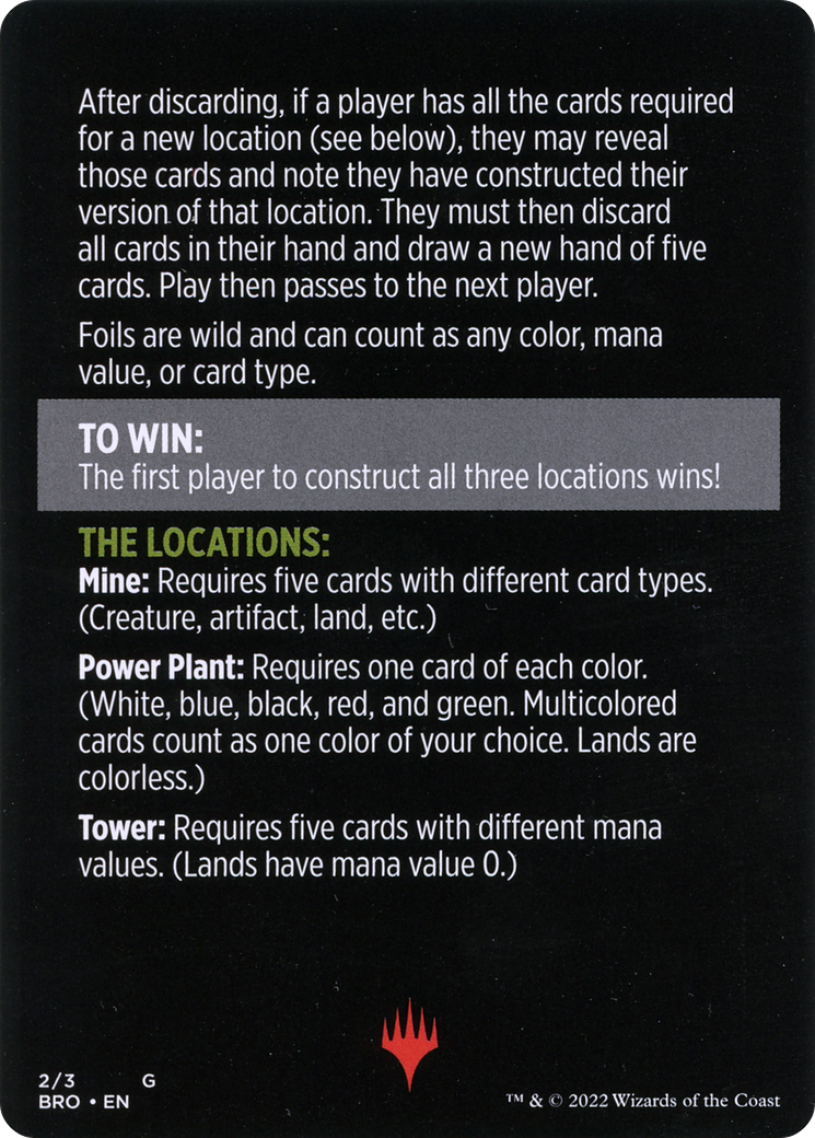 Urza's Blueprints (minigame) // Urza's Blueprints (cont'd)  [The Brothers' War Minigames]