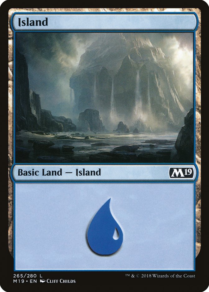 Island (265) [Core Set 2019] Foil