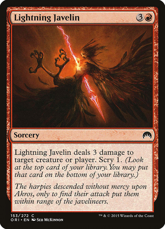 Lightning Javelin [Magic Origins] Foil