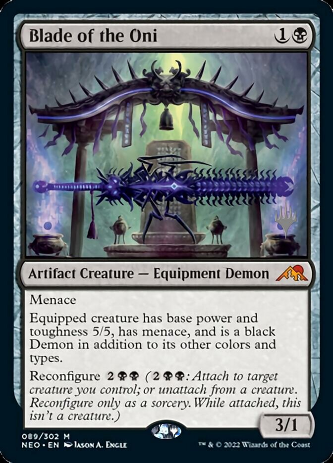 Blade of the Oni (Promo Pack) [Kamigawa: Neon Dynasty Promos] Foil