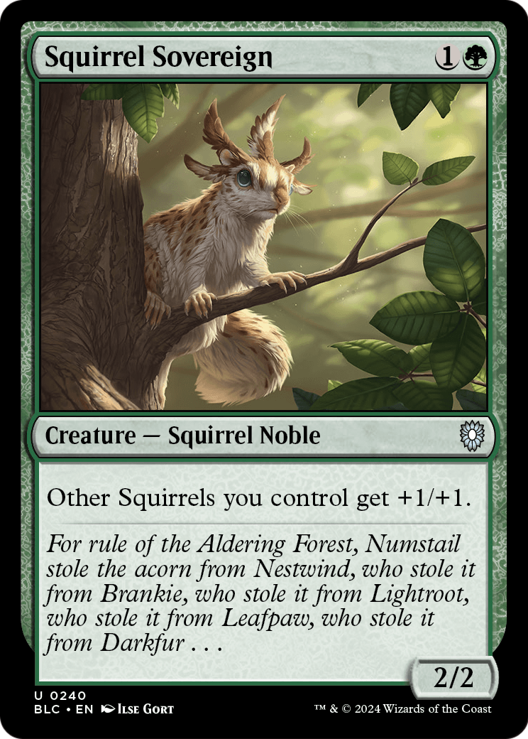 Squirrel Sovereign [Bloomburrow Commander]