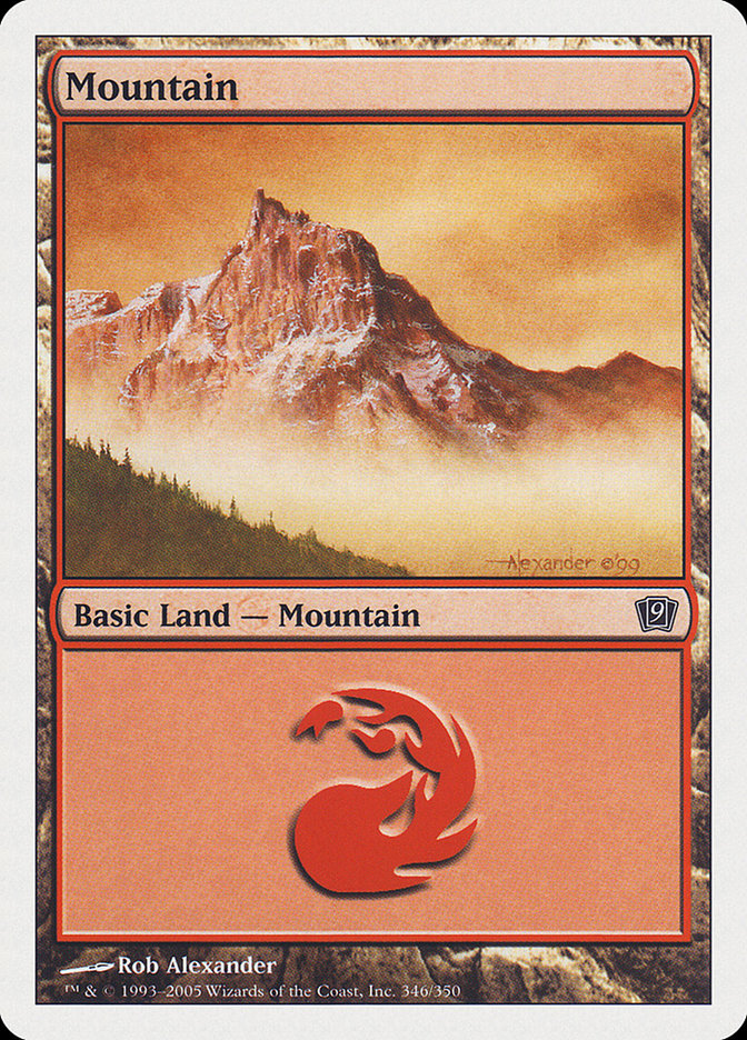 Mountain (346) [Ninth Edition] Foil