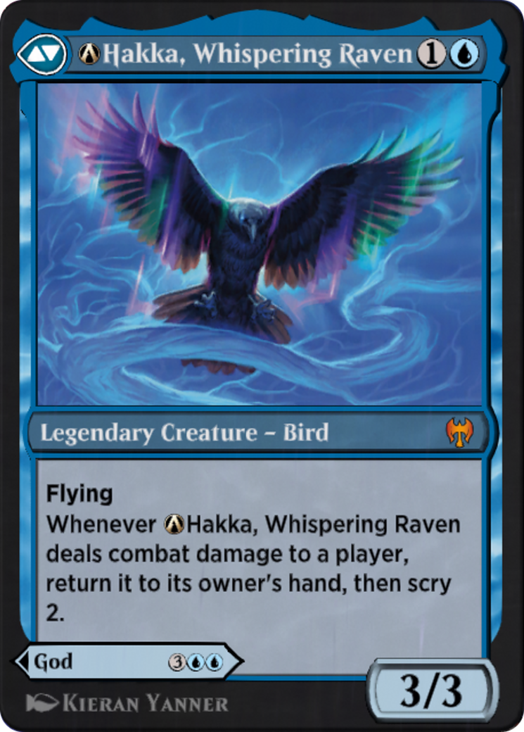 A-Alrund, God of the Cosmos // A-Hakka, Whispering Raven  [Kaldheim]