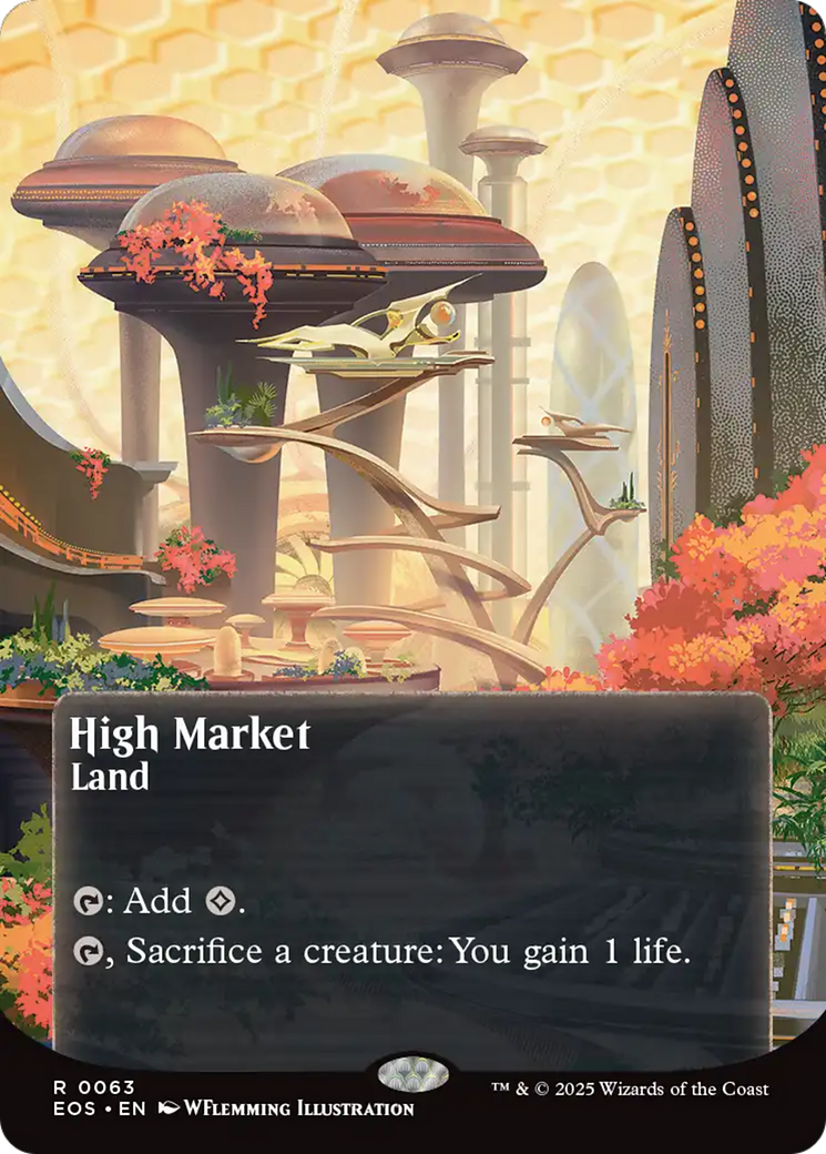 High Market (0063) (Borderless) [Edge of Eternities: Stellar Sights] Foil