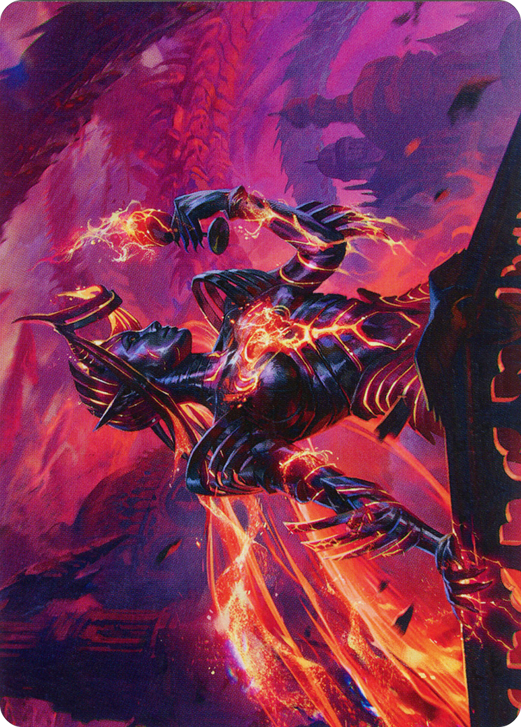 Ayara, Furnace Queen // Ayara, Furnace Queen  [March of the Machine Art Series] (Borderless) Foil