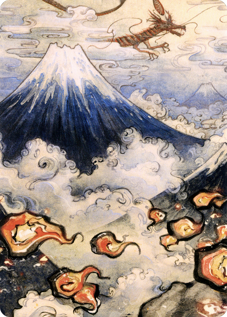 Mountain // Mountain  [Neon Dynasty Art Series] (Borderless)