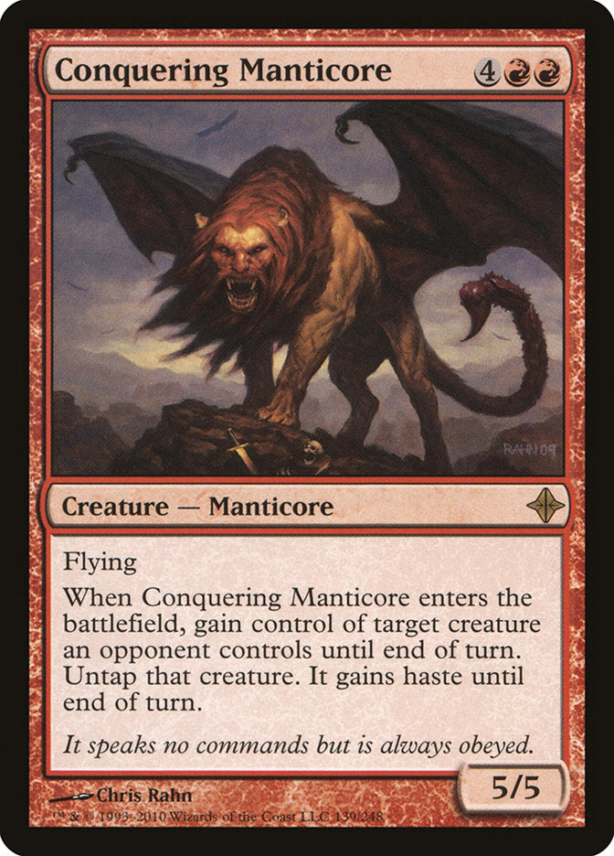 Conquering Manticore [Rise of the Eldrazi] Foil