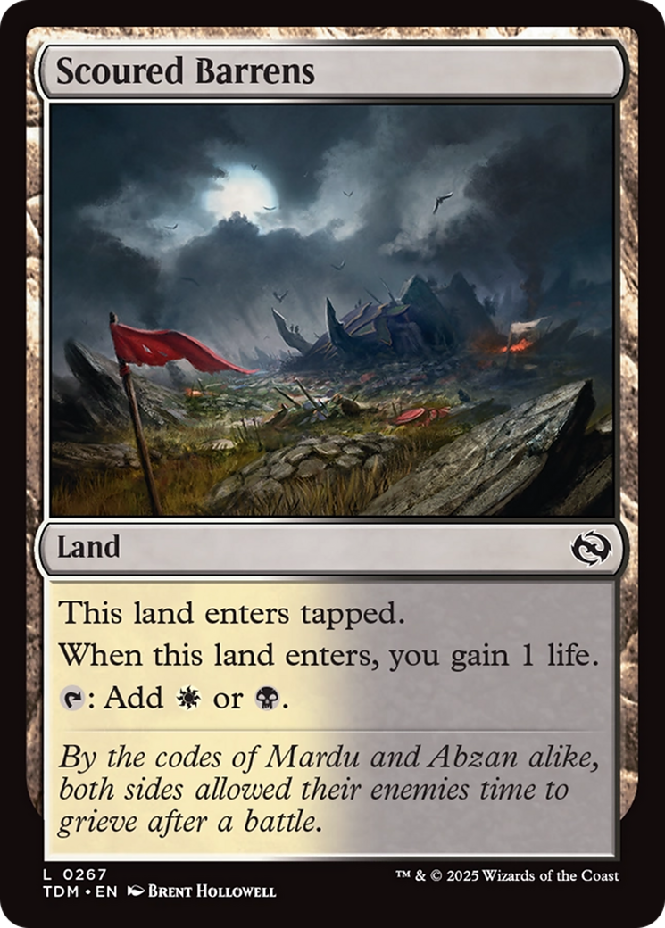 Scoured Barrens [Tarkir: Dragonstorm] Foil