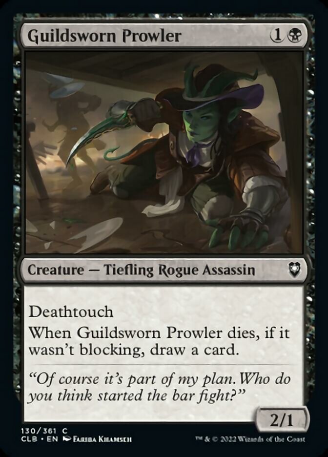 Guildsworn Prowler [Commander Legends: Battle for Baldur's Gate] Foil