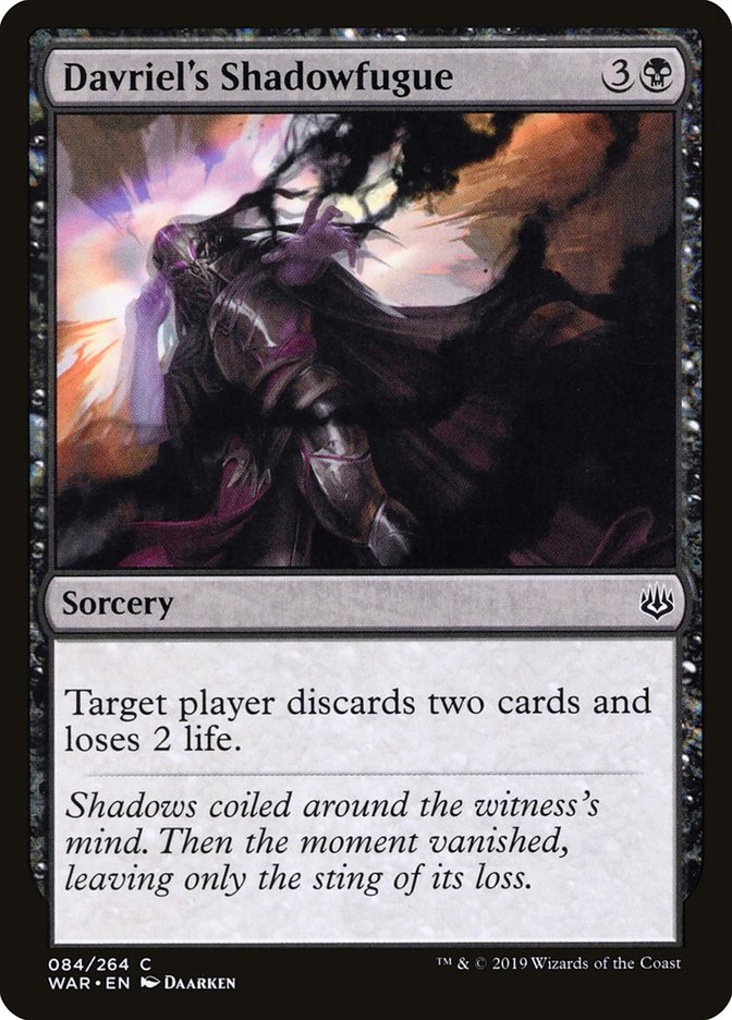 Davriel's Shadowfugue [War of the Spark] Foil