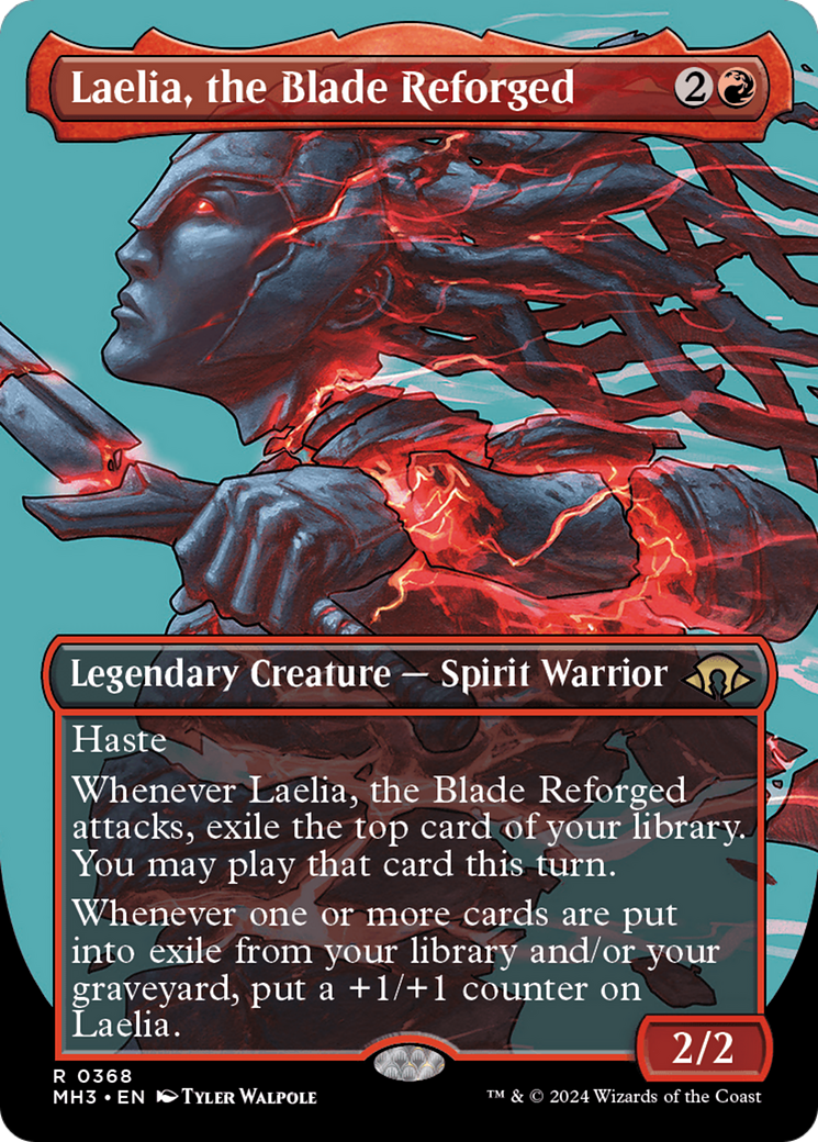 Laelia, the Blade Reforged (Borderless) [Modern Horizons 3] Foil