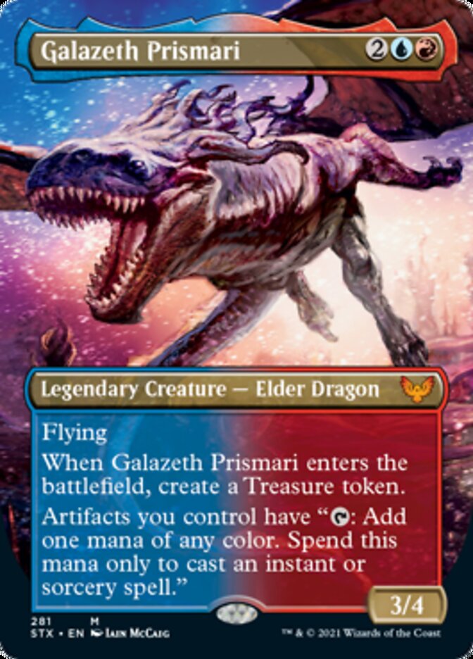 Galazeth Prismari (Borderless Alternate Art) [Strixhaven: School of Mages] Foil