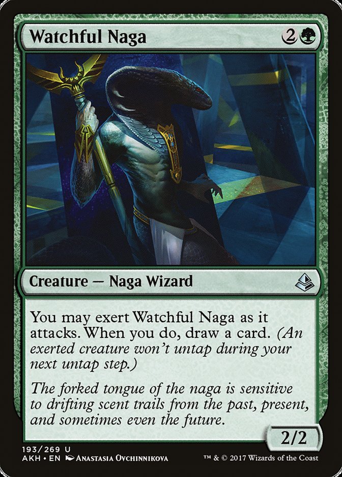 Watchful Naga [Amonkhet] Foil