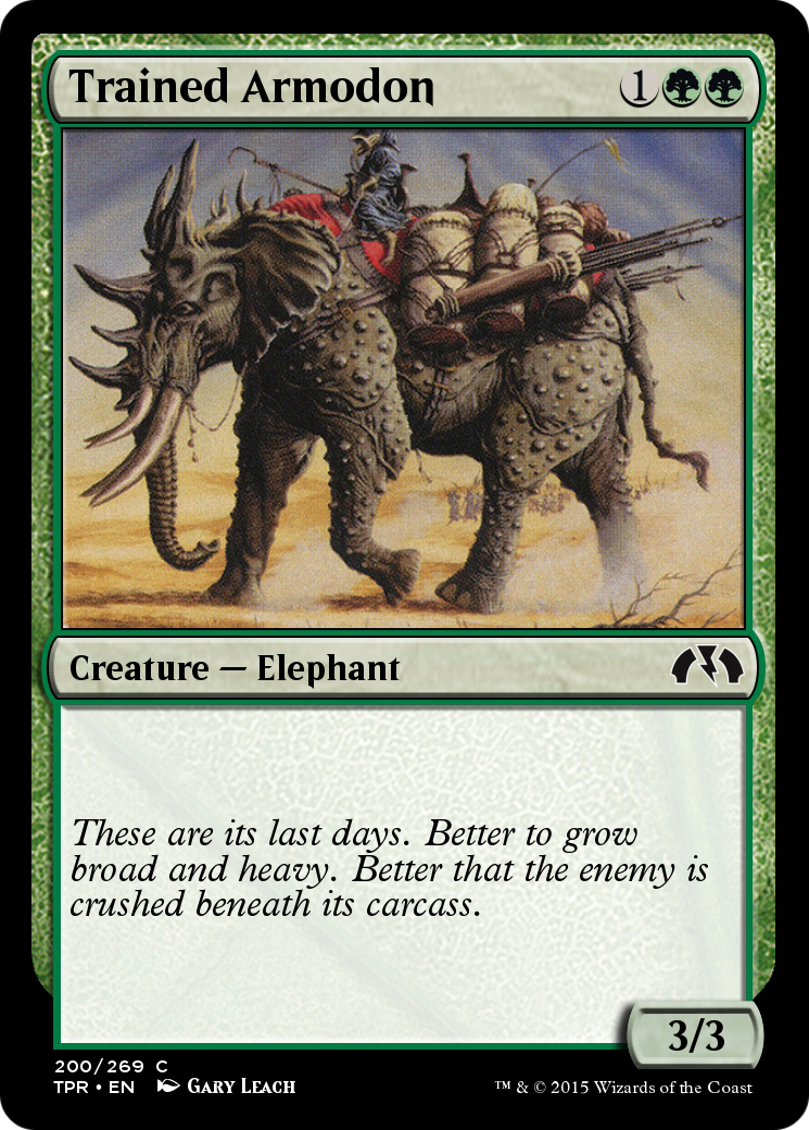 Trained Armodon  [Tempest Remastered] Foil