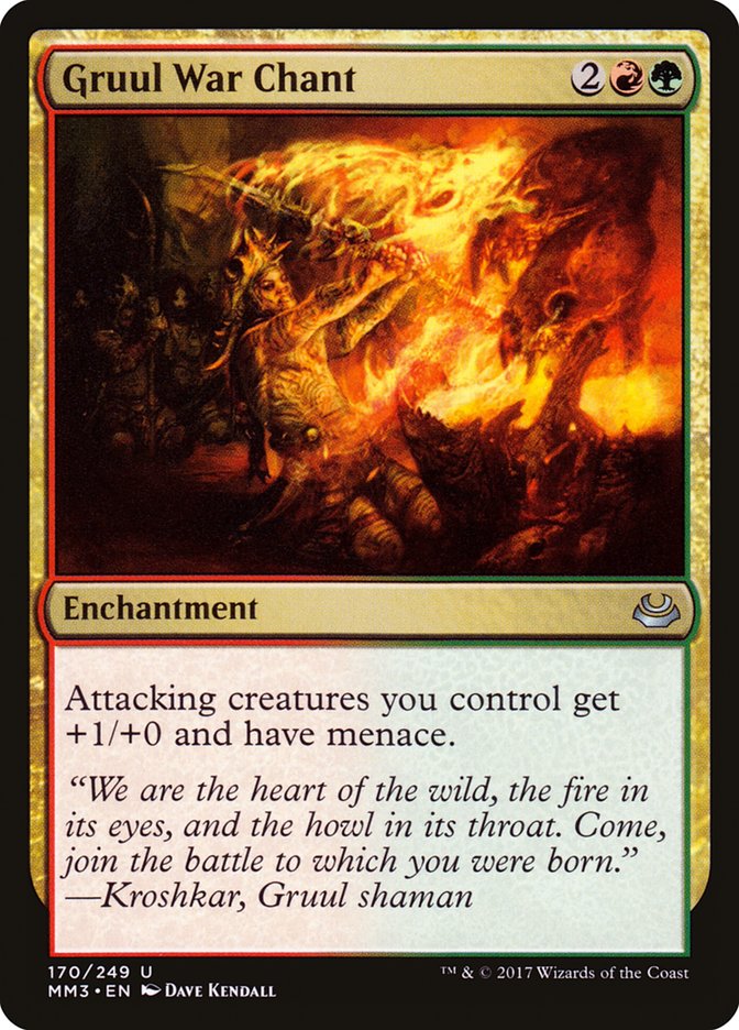 Gruul War Chant [Modern Masters 2017] Foil