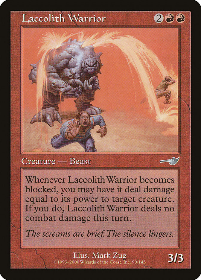 Laccolith Warrior [Nemesis] Foil