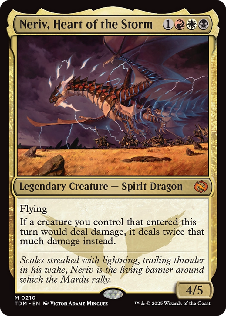 Neriv, Heart of the Storm [Tarkir: Dragonstorm] Foil