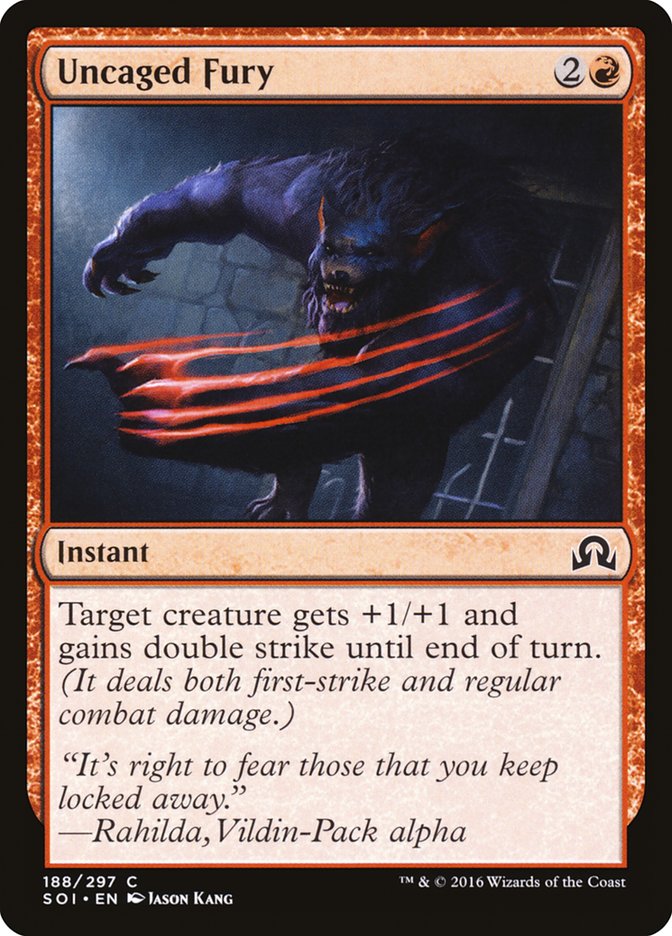 Uncaged Fury [Shadows over Innistrad] Foil