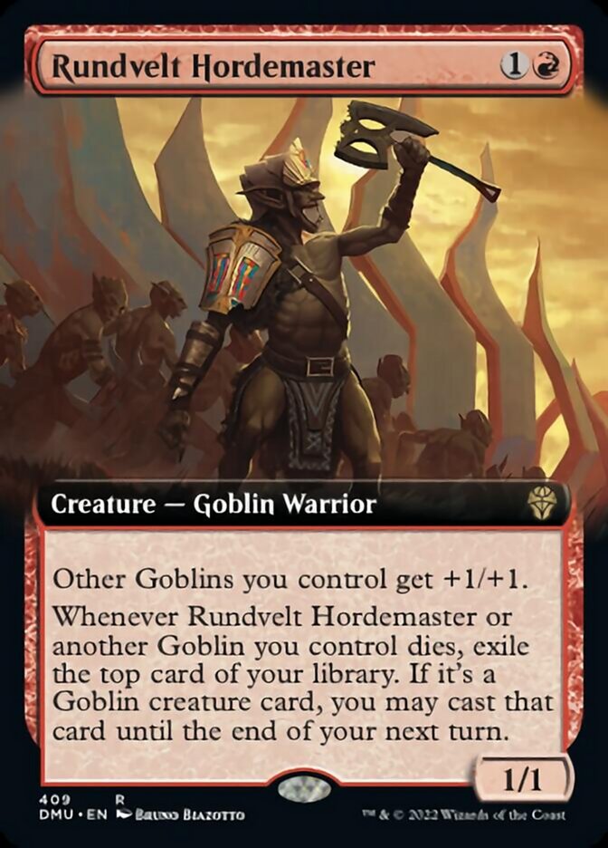 Rundvelt Hordemaster (Extended Art) [Dominaria United] Foil