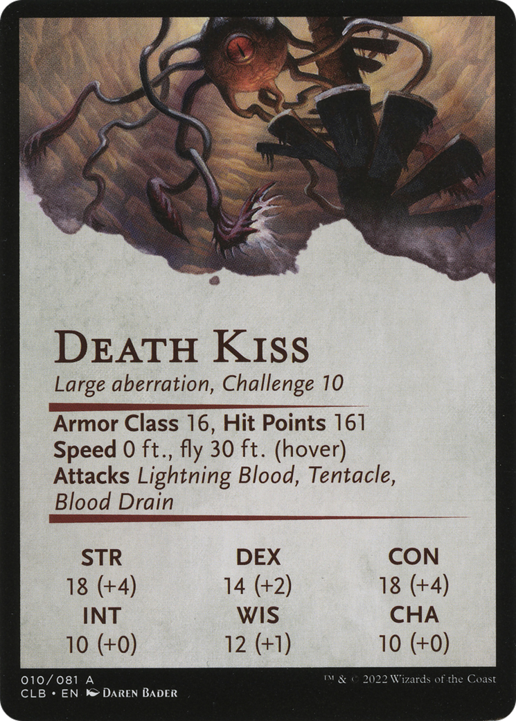 Death Kiss // Death Kiss  [Battle for Baldur's Gate Art Series] (Borderless)