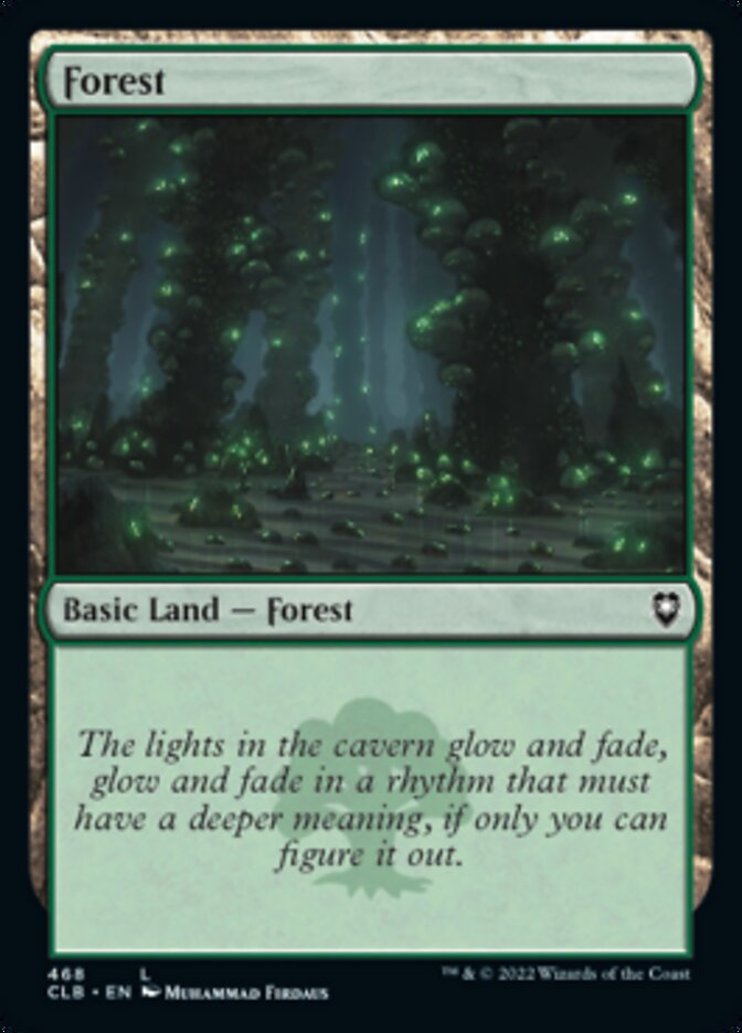 Forest (468) [Commander Legends: Battle for Baldur's Gate] Foil