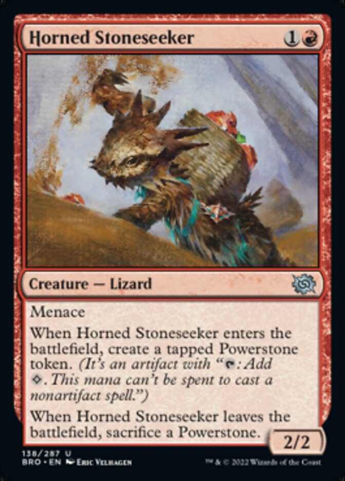 Horned Stoneseeker [The Brothers' War] Foil
