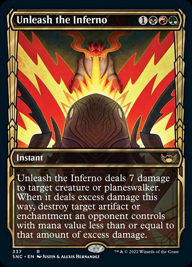 Unleash the Inferno (Showcase Golden Age) [Streets of New Capenna] Foil