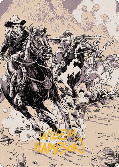 Overwhelming Forces // Overwhelming Forces  [Outlaws of Thunder Junction Art Series] (Borderless) Foil