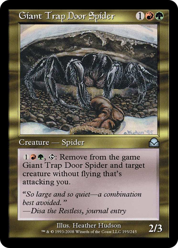 Giant Trap Door Spider  [Masters Edition II]
