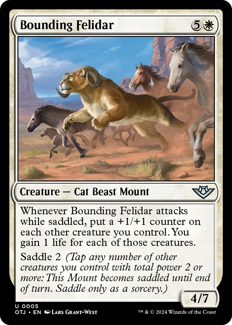 Bounding Felidar [Outlaws of Thunder Junction] Foil