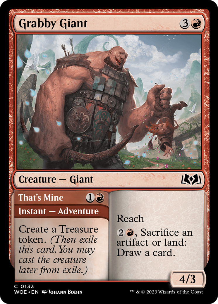 Grabby Giant // That's Mine [Wilds of Eldraine] Foil