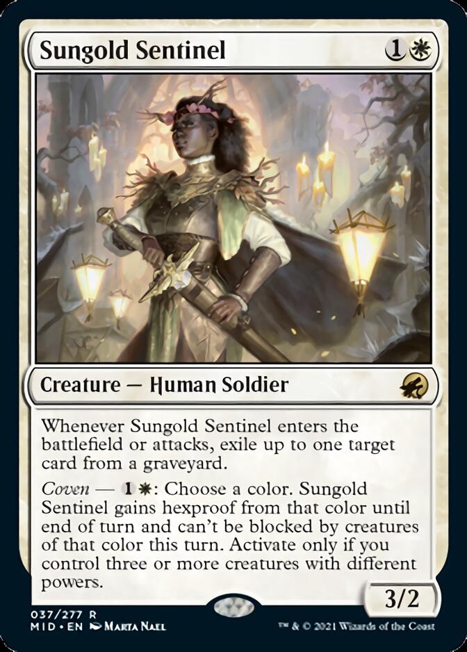 Sungold Sentinel [Innistrad: Midnight Hunt] Foil