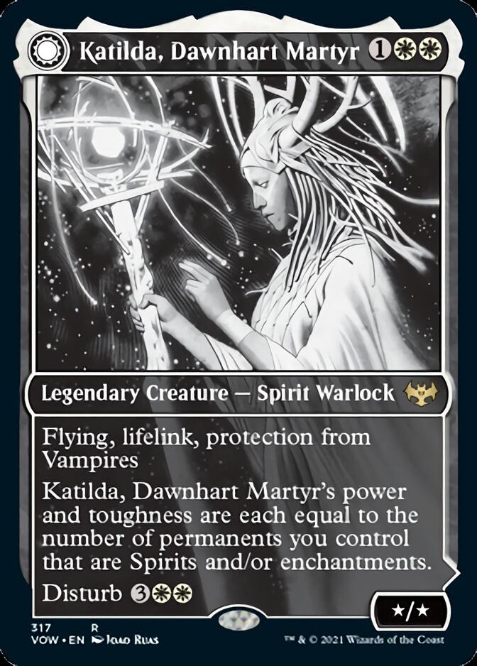 Katilda, Dawnhart Martyr // Katilda's Rising Dawn (Showcase Eternal Night) [Innistrad: Crimson Vow] Foil