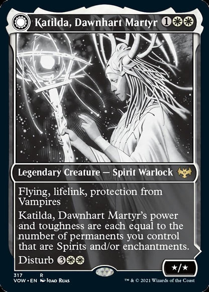 Katilda, Dawnhart Martyr // Katilda's Rising Dawn (Showcase Eternal Night) [Innistrad: Crimson Vow] Foil