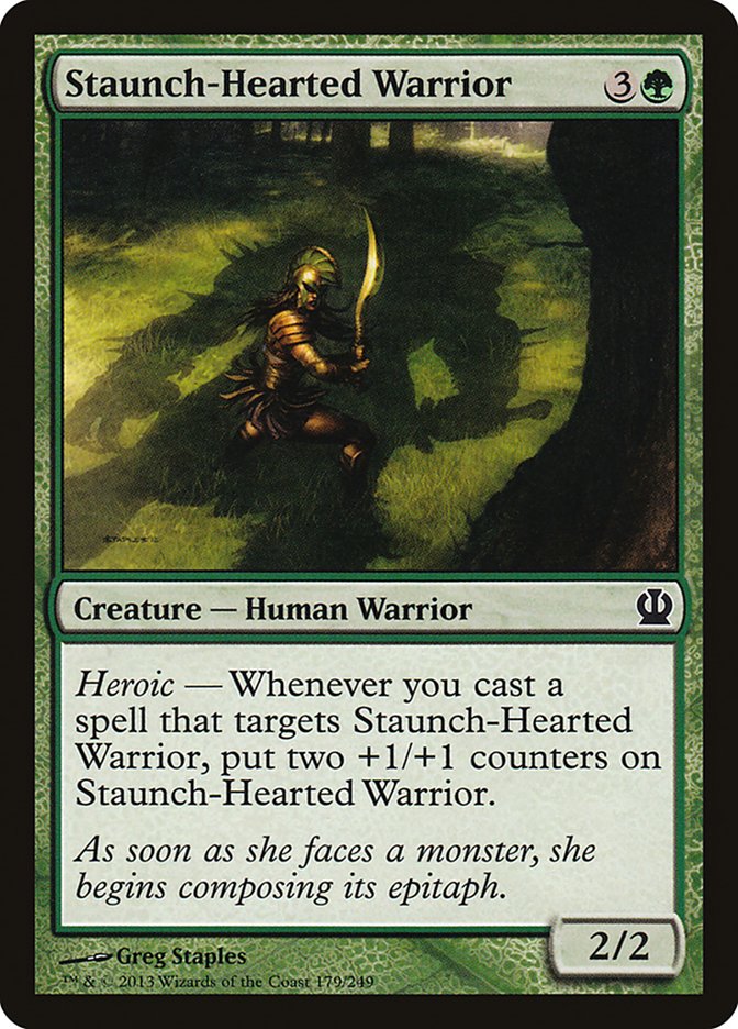 Staunch-Hearted Warrior [Theros] Foil