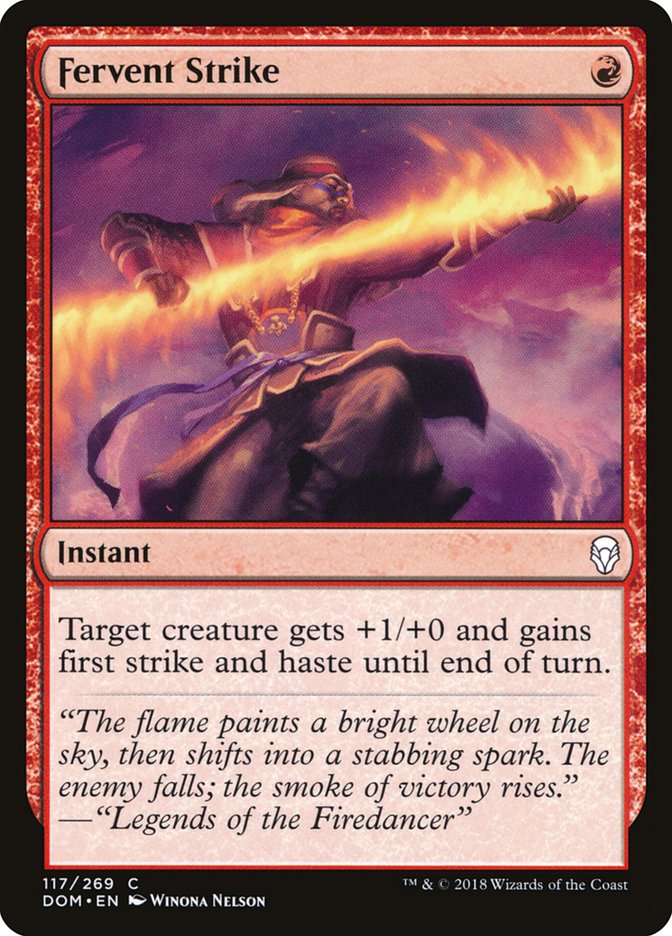 Fervent Strike [Dominaria] Foil