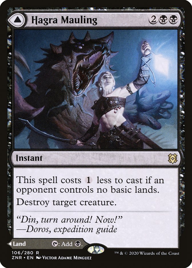 Hagra Mauling // Hagra Broodpit [Zendikar Rising] Foil