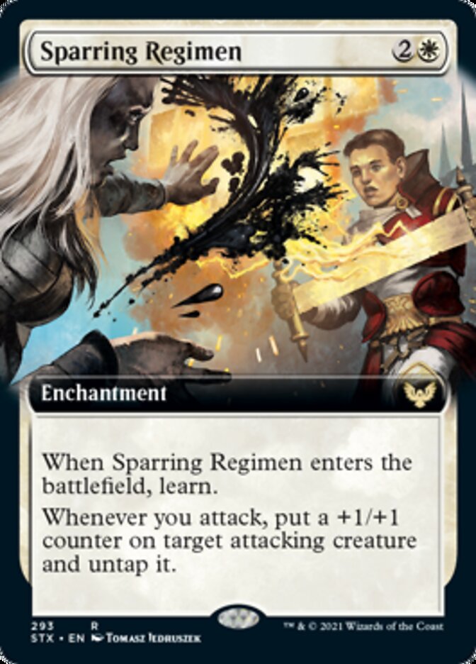 Sparring Regimen (Extended Art) [Strixhaven: School of Mages] Foil