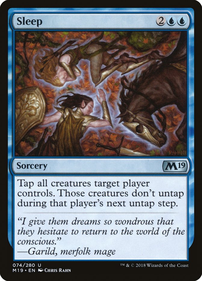 Sleep [Core Set 2019] Foil