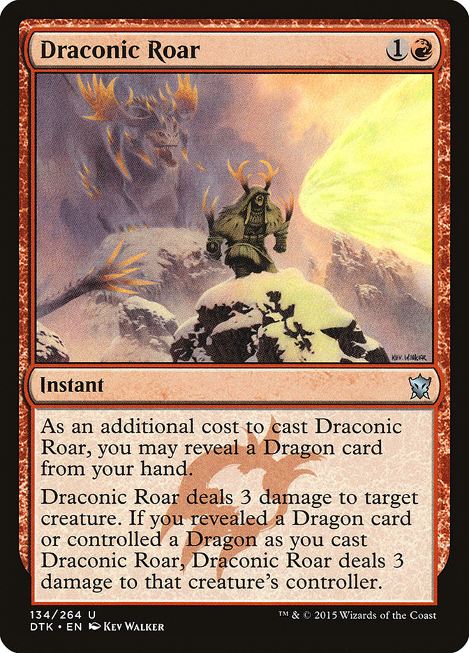 Draconic Roar [Dragons of Tarkir] Foil