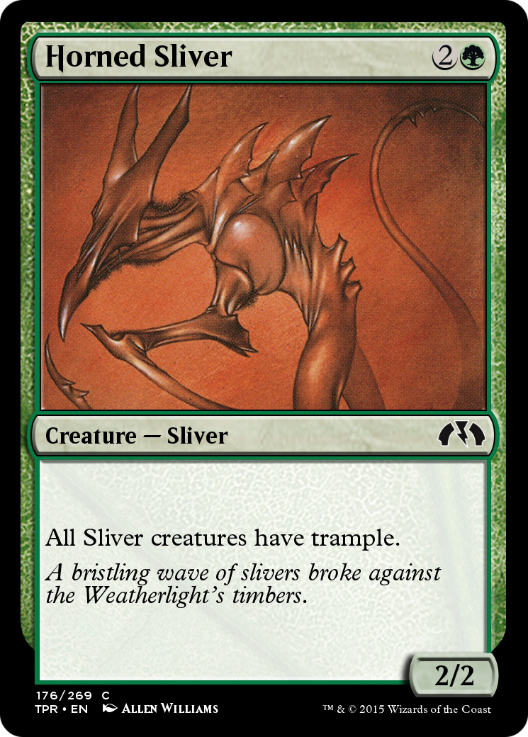 Horned Sliver  [Tempest Remastered] Foil