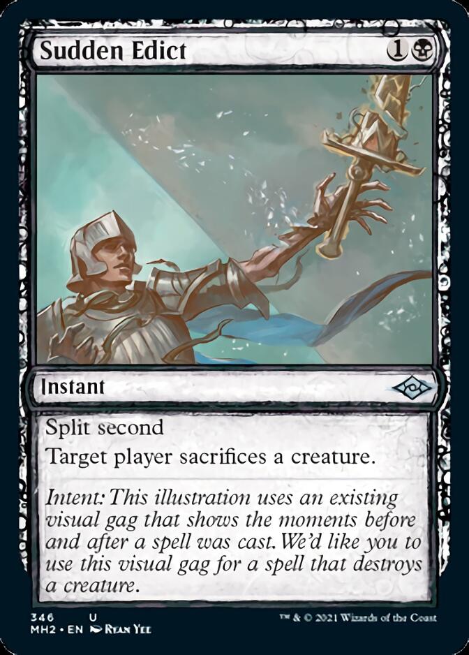 Sudden Edict (Sketch) [Modern Horizons 2] Foil