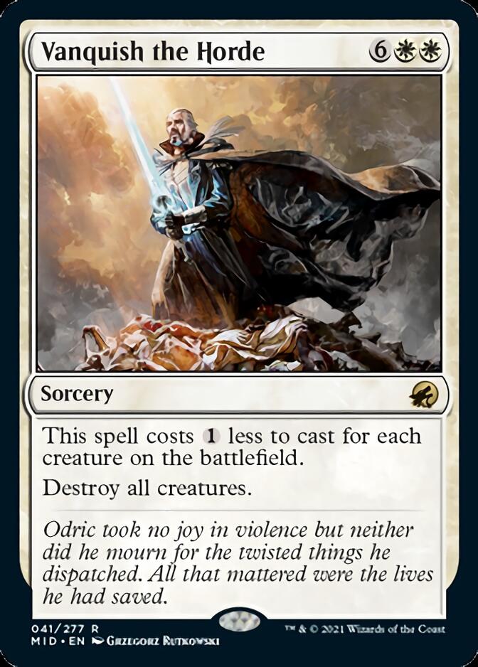 Vanquish the Horde [Innistrad: Midnight Hunt] Foil