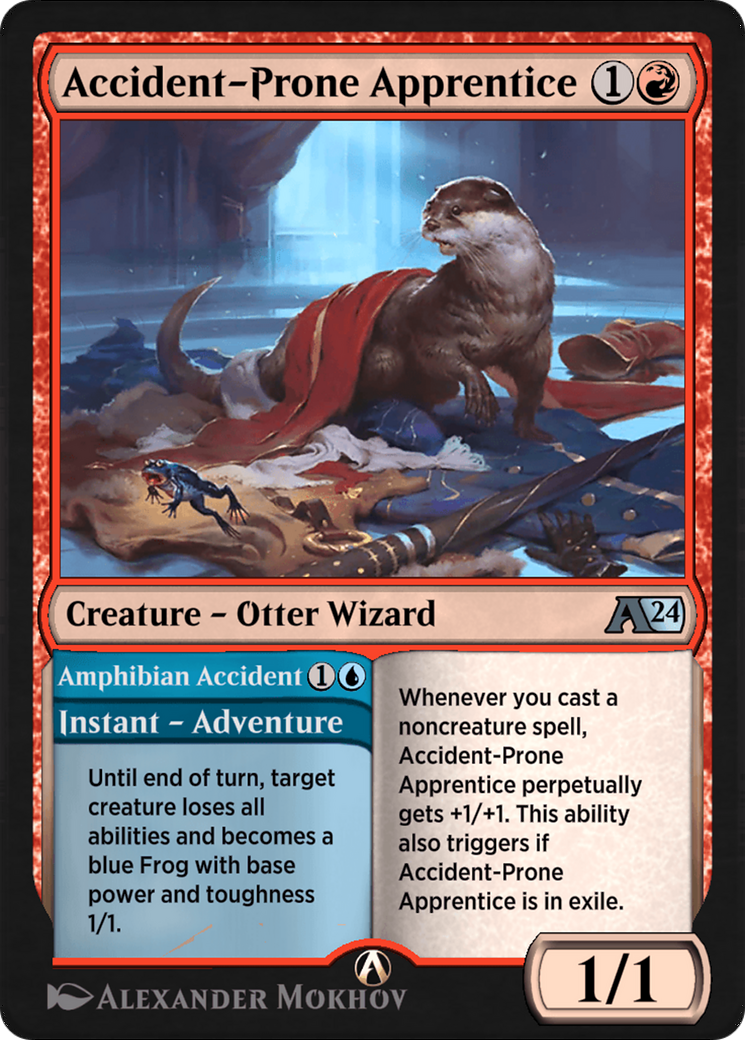 Accident-Prone Apprentice // Amphibian Accident  [Alchemy: Wilds of Eldraine]