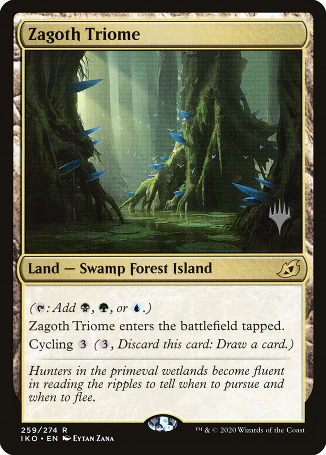 Zagoth Triome (Promo Pack) [Ikoria: Lair of Behemoths Promos] Foil