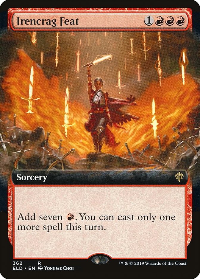 Irencrag Feat (Extended Art) [Throne of Eldraine] Foil