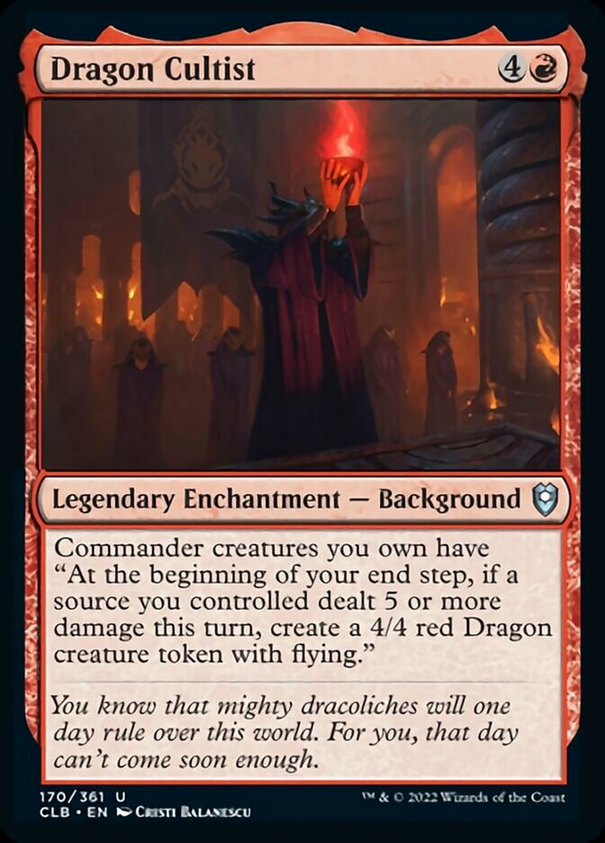 Dragon Cultist [Commander Legends: Battle for Baldur's Gate] Foil